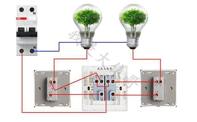双开双控开关的接法