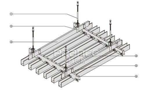 铝方通吊顶施工工艺
