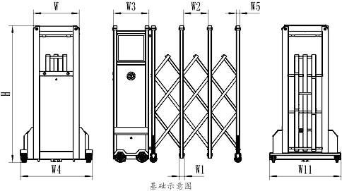 电动伸缩门规格参数